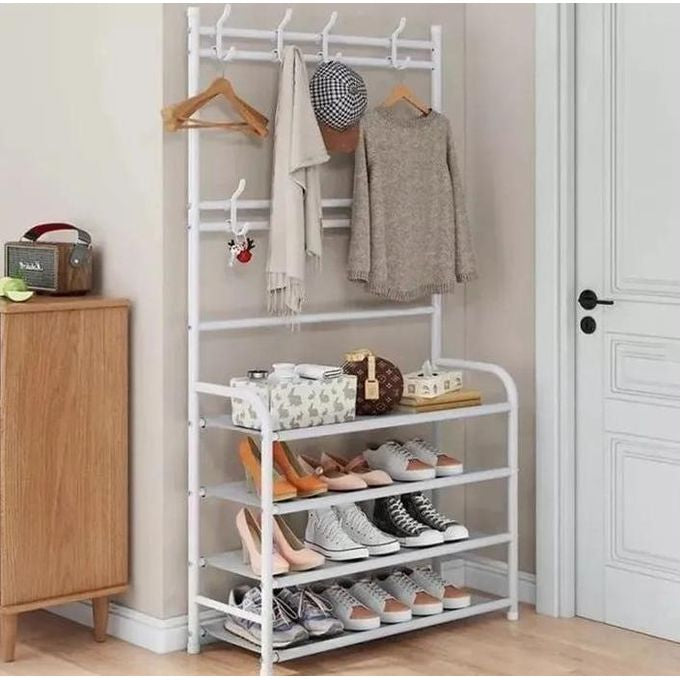 SHOE RACK WITH COAT RACK